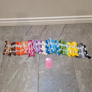 Lot of Thread Premium Rainbow Color Embroidery Floss - Cross 8.75yd/8m